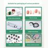 300Pcs Vibranting Color Heart Jewelry Bags Stylish Self Sealing Pouches for Business and Celebration Gifts Wrapping