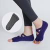 New Women's Non-Slip Yoga Socks with Double Cross Straps - Five-Finger Pilates & Dance Floor Socks