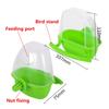 1Pc Bird Feeder Parrot Cage Hanging Feeding Bowl Spill and Splash Proof Parakeet Feeder Box Plastic Food Container Bird Supplies