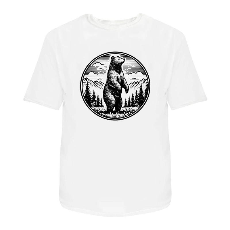 Standing Bear Cotton T Shirt Ta045483