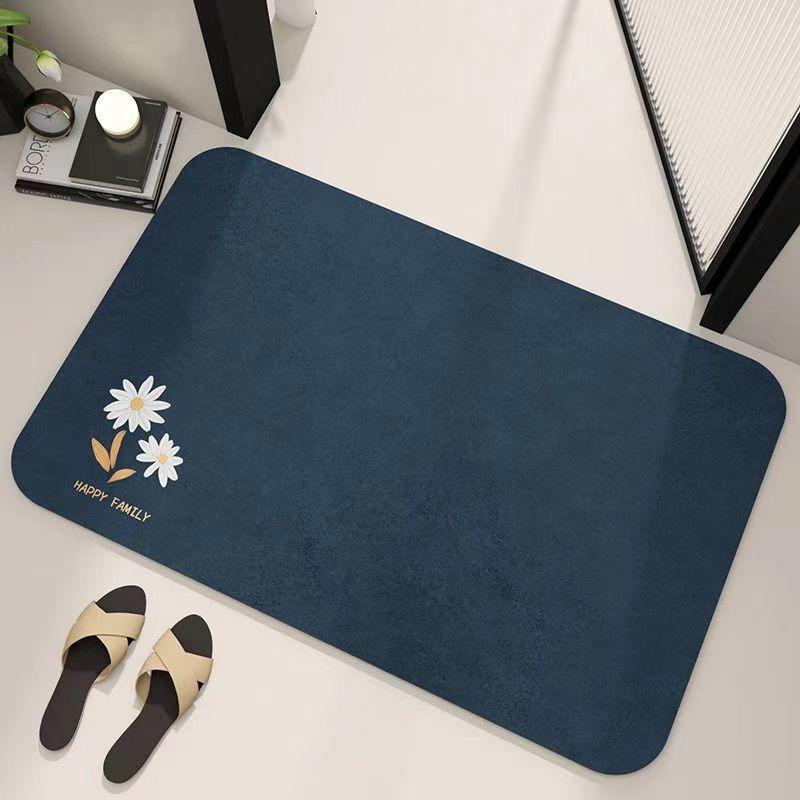 Diatom Mud Bathroom Absorbent Floor Mat, Toilet, Bathroom Door Quick-drying Non-slip Floor Mat, Shower Leave-in Quick-drying Mat
