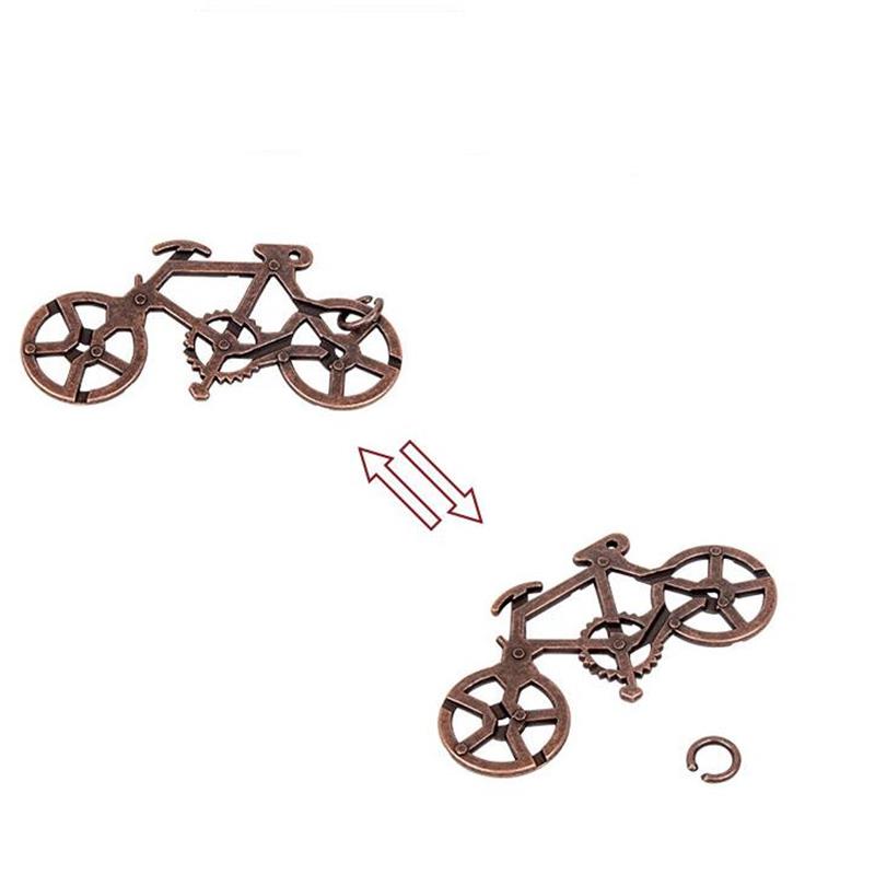 9/20PCS per Set Metal Puzzle Logic Mind Brain Teasers Rings Lock Baffling Game Gift for Adults Children