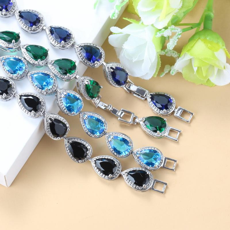 10-Color Health Fashion Jewelry  Cubic Zirconia   Green Female Bracelet Bangle For Women Trendy Accessories