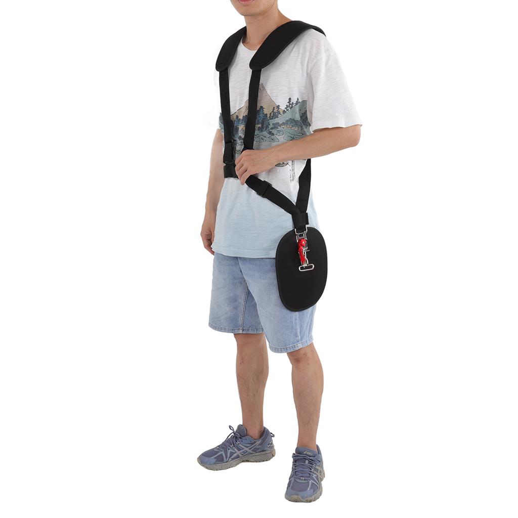 Adjustable Lawn Mower Strap with Buckle Polyester Grass Trimmer Double Shoulder Strap