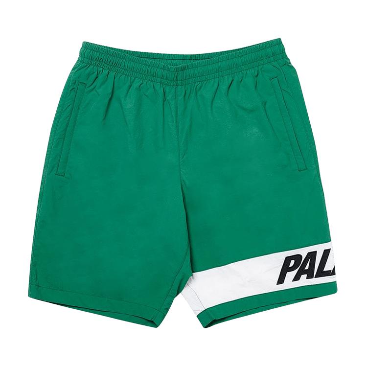 Palace Side Short Green/White Unisex Bottoms P18SS063
