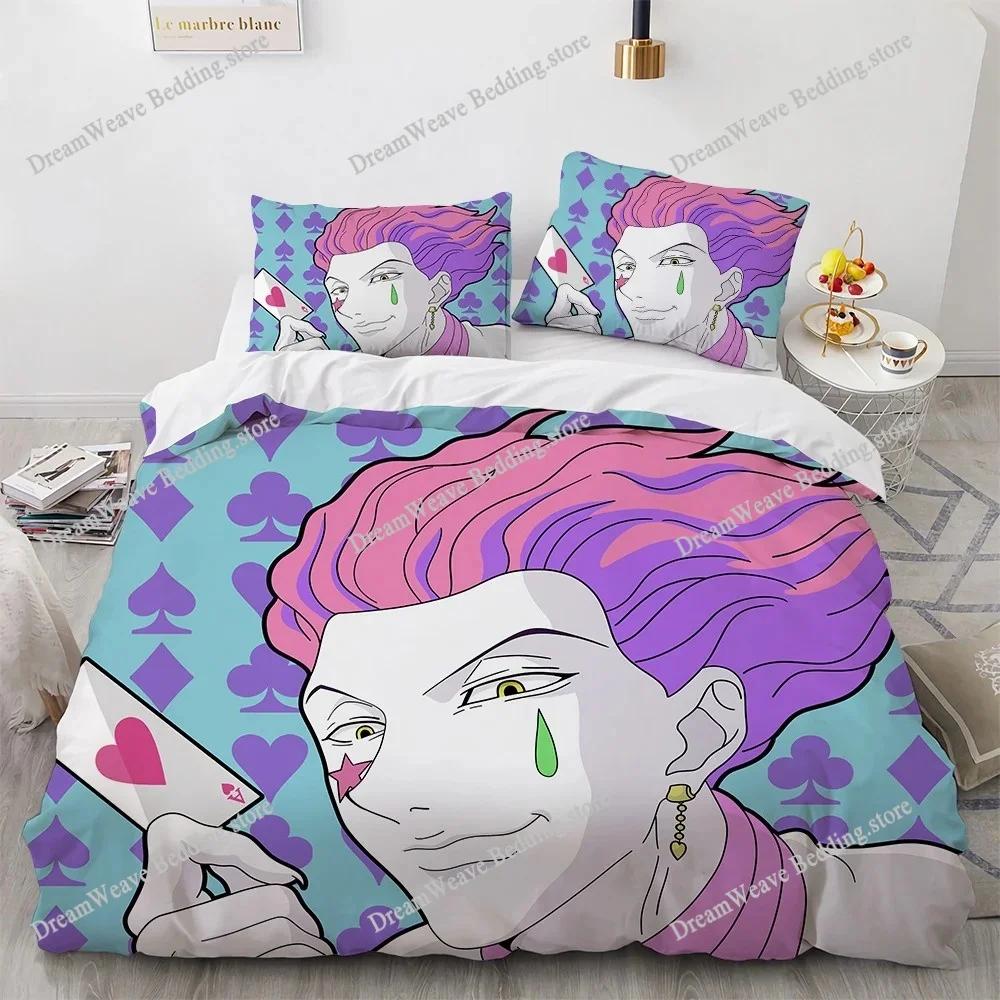 3D Print Fashion Anime Hunter X Hunter Bedding Set Boys Girls Twin Queen Full Size Duvet Cover Pillowcase Bed Adult Bedroom963