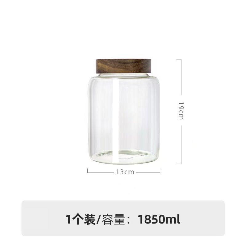 Glass Jars Food High Borosilicate Glass Sealed Jar Coffee Beans Tea Leaves Honey Sealed Storage Jars Kitchen Storage Bottles Jar