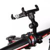 Aluminium Fahrrad Handyhalterung, 3,5-7 Zoll Universell Mehrwinkel Drehbar Fahrrad & Motorrad Lenker Handyhalter