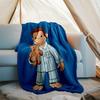 Curious George printed throw blanket—lightweight,soft,warm;versatile blanket for all seasons—perfect as &air-conditioning throw,nap blanket