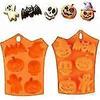 Halloween Silicone Baking Mold, Rectangle Horror Cookies Mold, Halloween Silicone Molds, Diy Halloween Pop Molds 6 Cup Cake Mold 2pcs