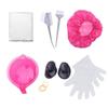 Hair Dyeing Kit Hair Coloring Tools for Easy DIY Use 21Pcs Set