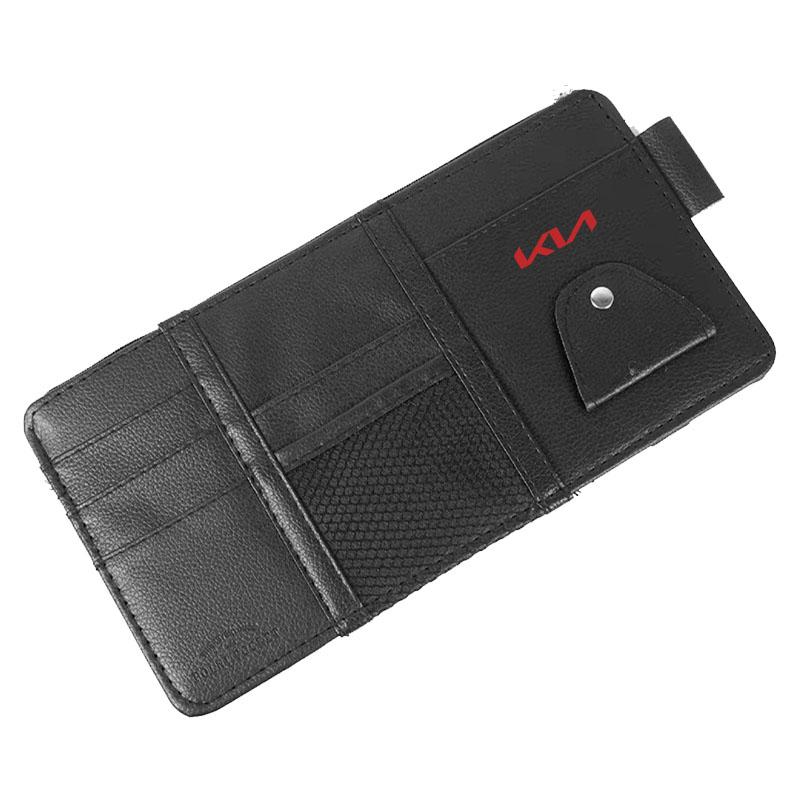 1Pcs Car Sun Visor Point Type Multi-function Storage Bag Car Accessories For Kia Rio Sportage R K3 K4 K5 K6 K7 K8 Ceed Sorento Cerato Soul