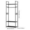 Clothing Rack Garment Rack with Bottom Shelf for Hanging Clothes Coat Skirts Shirts Sweaters Shoe Rack Storing Shoes