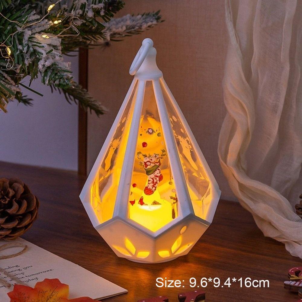 Santa Claus Xmas Ornaments New Year Atmosphere Lights  Lamp Supplies