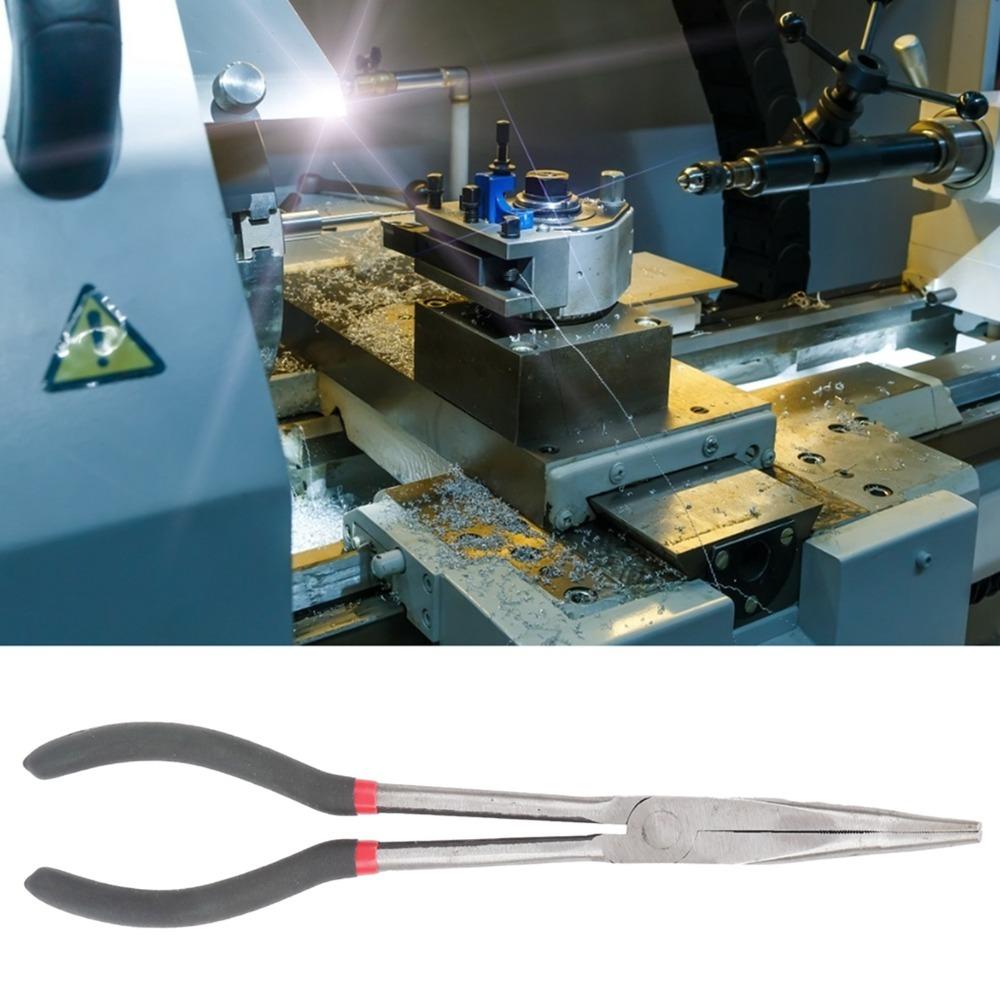 Bent Tip Curved Nose Pliers 11 Inches 45 Degrees Pliers Extended Handle Pliers DIY Projects
