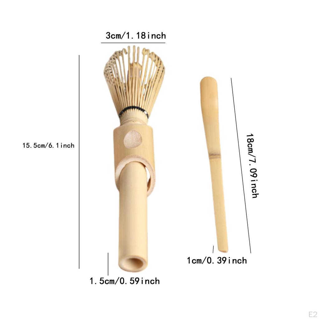 Teequirl Matcha Bambus Handgefertigt Herstellwerkzeug Utensil Traditionell Langer Griff für