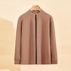 Unisex Stand Collar Fleece Jacket: Warm, Windproof, Casual Sports Top for Autumn and Winter