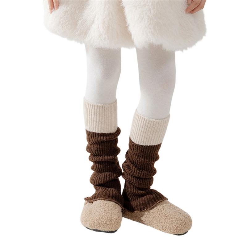 Children's Sweet Leg Warmer Cosy Knitting Fabric Breathable & Stackable for Baby Girls 3 to 13 Year Socks Sleeve