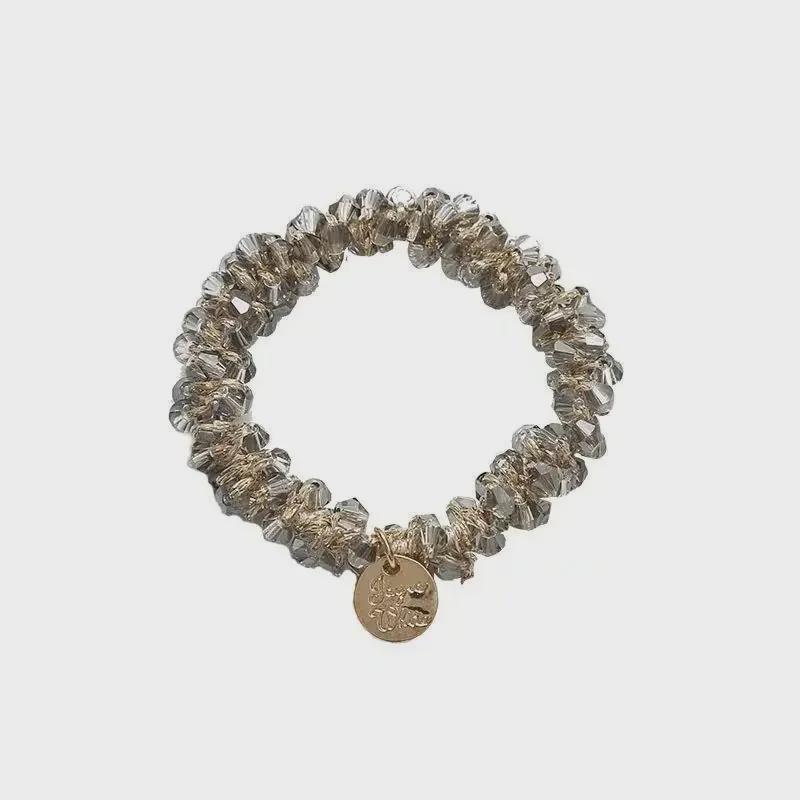 Korean Crystal Hair Ring & Headband - Versatile and Stylish Hair Accessory for Women