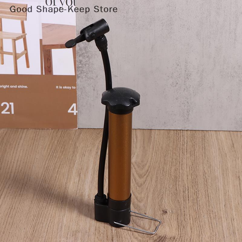 1PC Portable Bicycle Pump 80 PSI Bike Manual Air Pump Balloon Tire Inflator Schrader Valve Floor Pump Cycling Accesories
