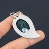Gift For Her 925 Sterling Silver Natural Solar Solar Moss Agate Gemstone Pendant