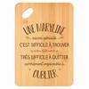 Cutting Board / Appetizer Tray - PLANETEE - Rectangular - Bamboo - 30 X 20 X 1 Cm - Rounded Edges