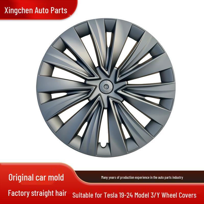 2019-2024 Model Y 34th Gen 19'' Wheel Covers, Full Edge Protection, Anti-Scratch Design