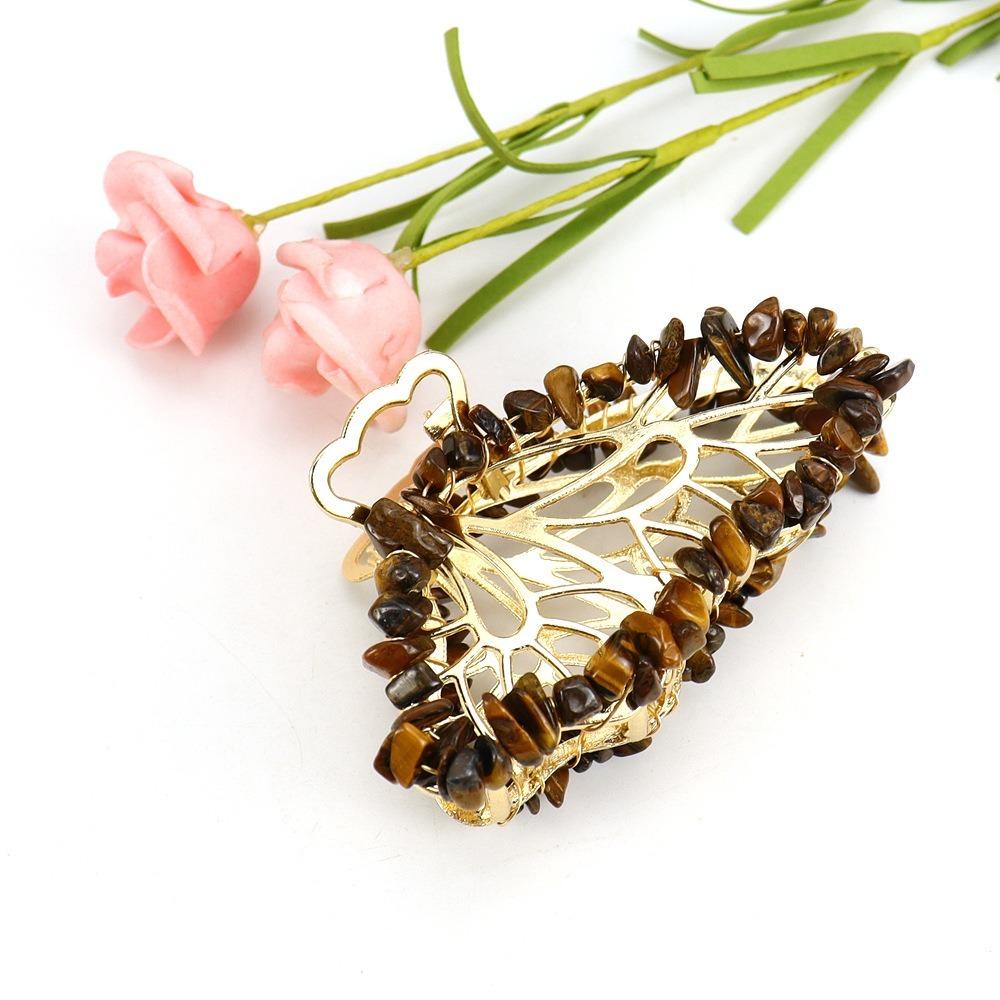 Crushed Stone Hair Clip Non-slip Butterfly Crystal Hairpin Elegant Hair Claw  Party