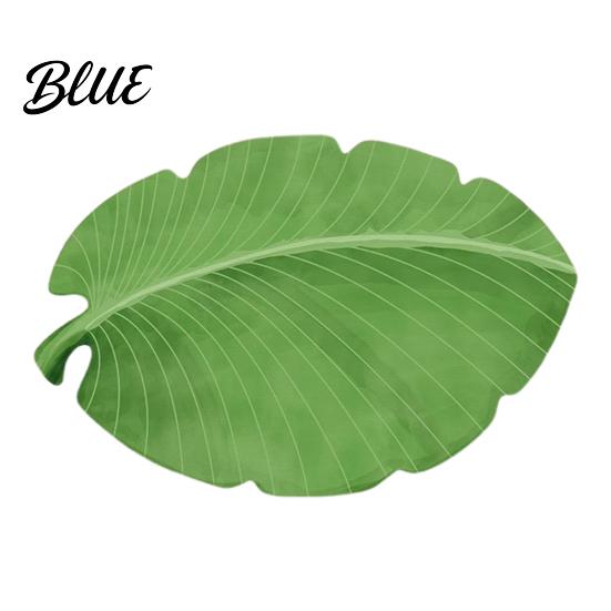 Green Leaf Floor to Clean Irregular Shaped 3D Rug Mat Realistic Anti Easy Slip Doormat