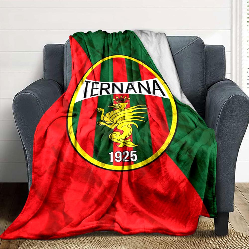 Ternana Calcio Print Flannel Blanket High Quality Warm Comfortable Cover for All Seasons Perfect for Gifts Home Decor