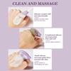 1/2/4pcs 2-in1 Silicone Facial Cleansing Brush, Pore Scrubber & Exfoliator for Blackhead Removal, Deep Cleaning Manual Tool