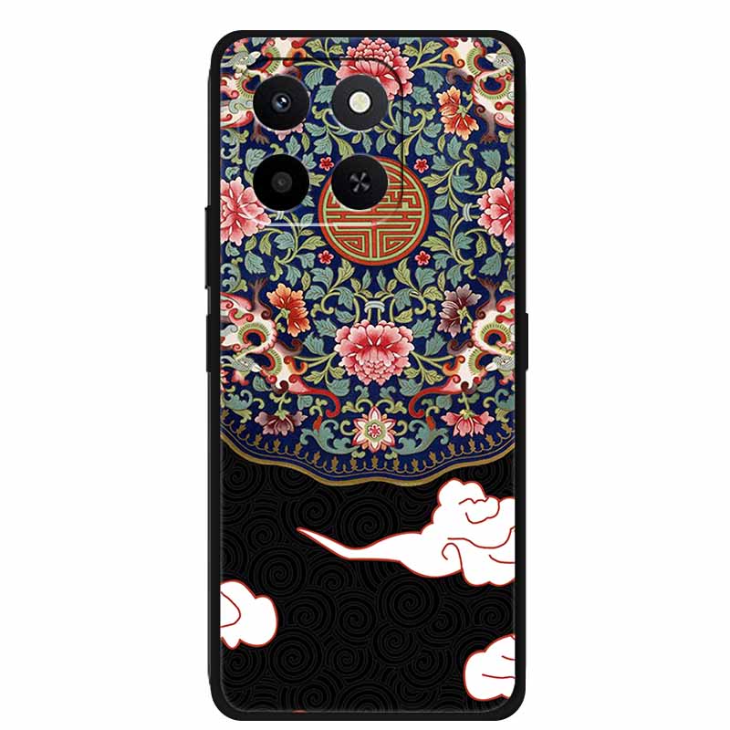For Honor X7d 4G 5G 3D Flower Case Soft Silicone Bumper Emboss Phone Cover For Honor Play 10T 400 Smart 4G 5G Back Protector Bag
