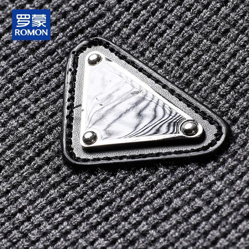 ROMON Men's Hooded Knit Cardigan Sweater