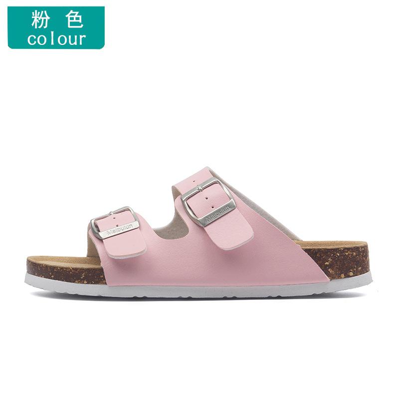 Fashion Astronomy cork slippers men strucplates couple beach slippers casual sandals men summer shoes