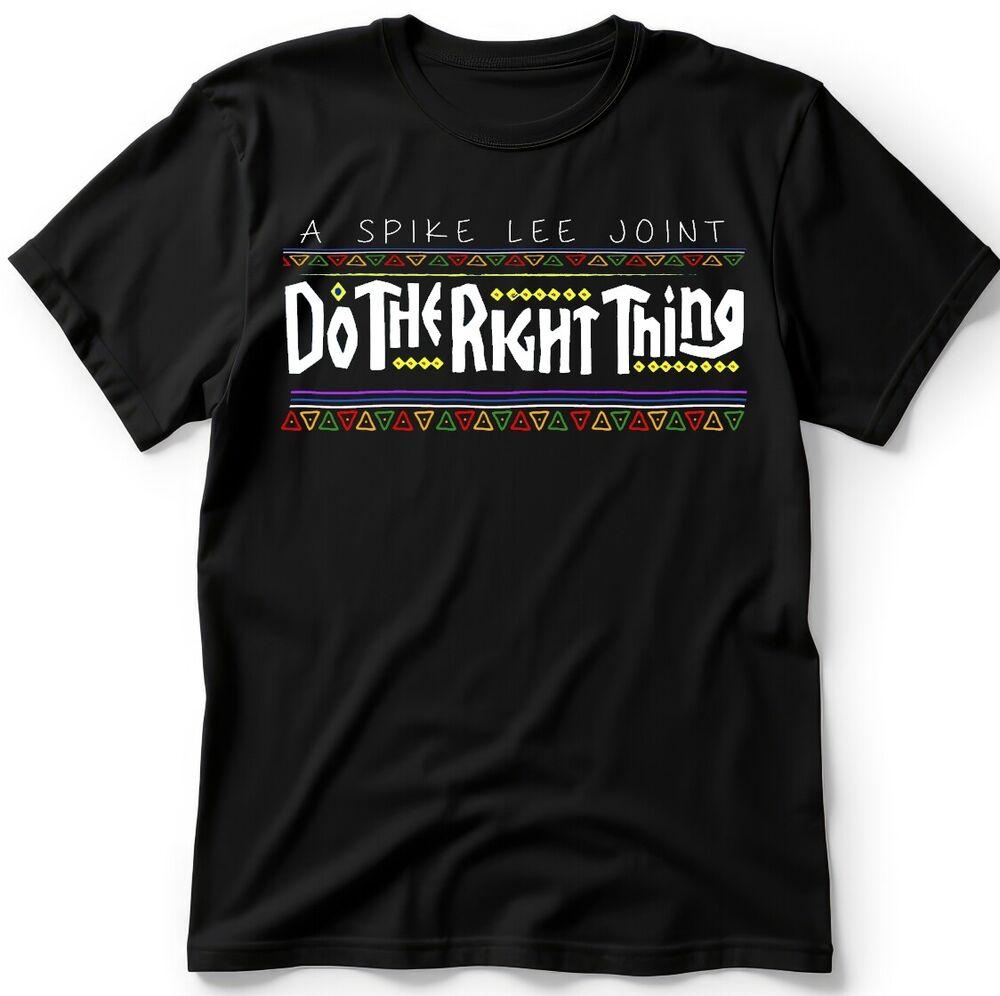 DO THE RIGHT THING T-SHIRT, SPIKE LEE, BLACK T-SHIRT, BROOKLYN TEES, RAP SHIRT Unisex T-Shirt XXXXL
