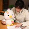 Strawberry Hanging Bag Pressing Music Duck Plush Toy Hairy Yellow Duck Plush Doll  Home Decor