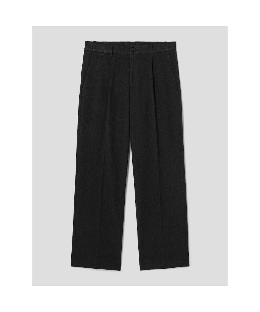 SHIFT.G Ordinary Onetuck Slacks Ash