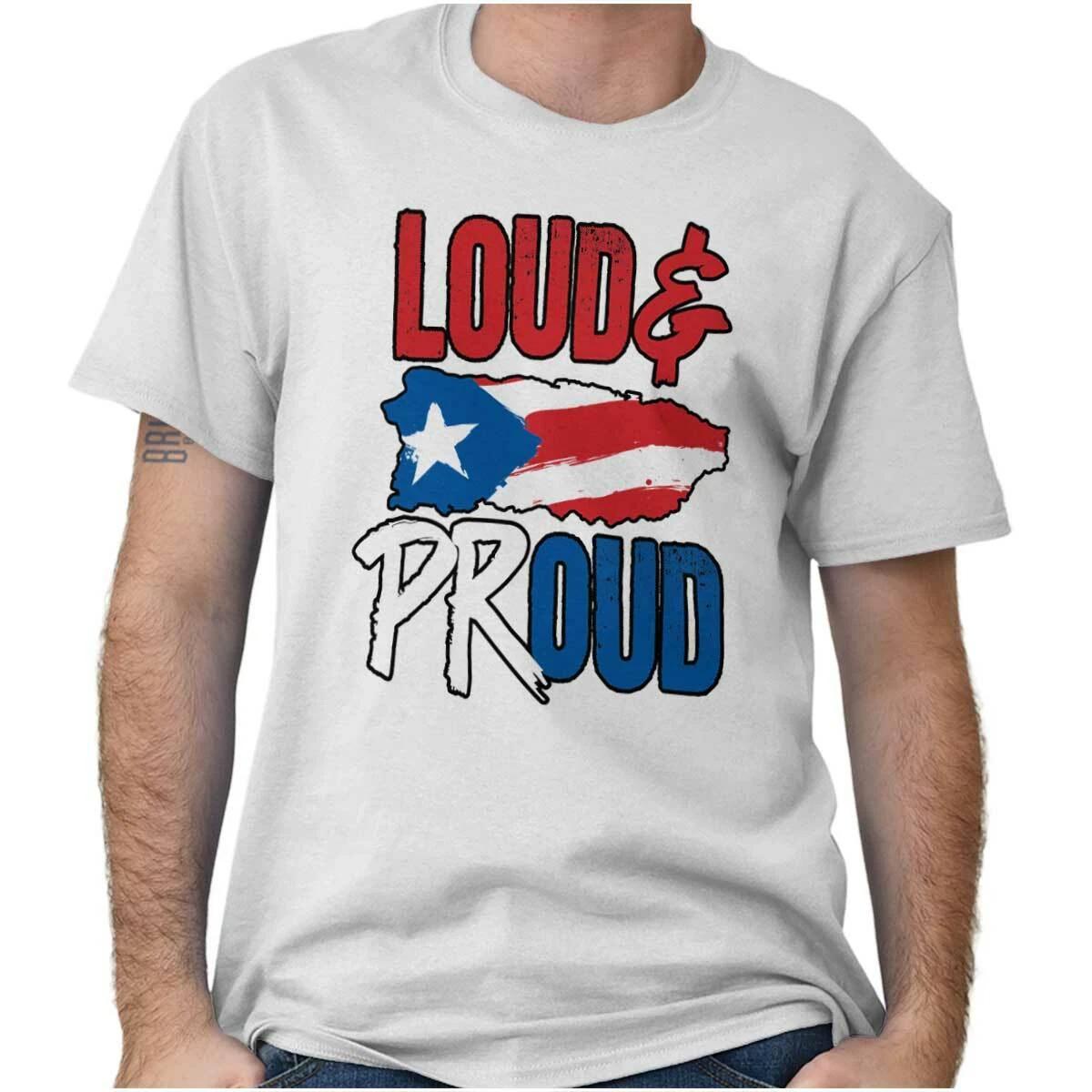 Puerto Rico Proud Boricua Proud Nuyorican Womens or Mens Crewneck T Shirt Tee XL