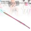 2 Pcs Nail Pen Cleaning Comb Stainless Steel Eyelash Separator Lift Picking Stick with Comb