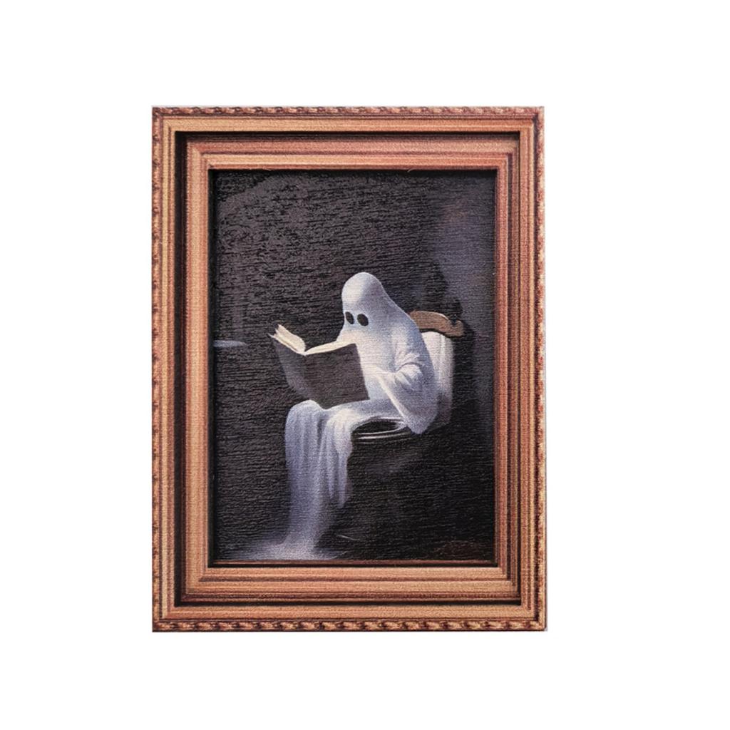 Kreativer Halloween Retro Fotorahmen Magnetischer Kühlschrankmagnet Holzposter Kühlschrankmagnet