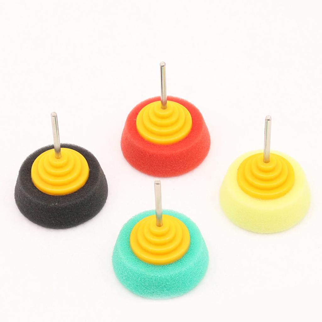 Pack mit 2 Hochdichte Schwamm-Polierpads für Autoräder und Oberflächen Bohraufsatz für Autopflege Präzise Arbeit