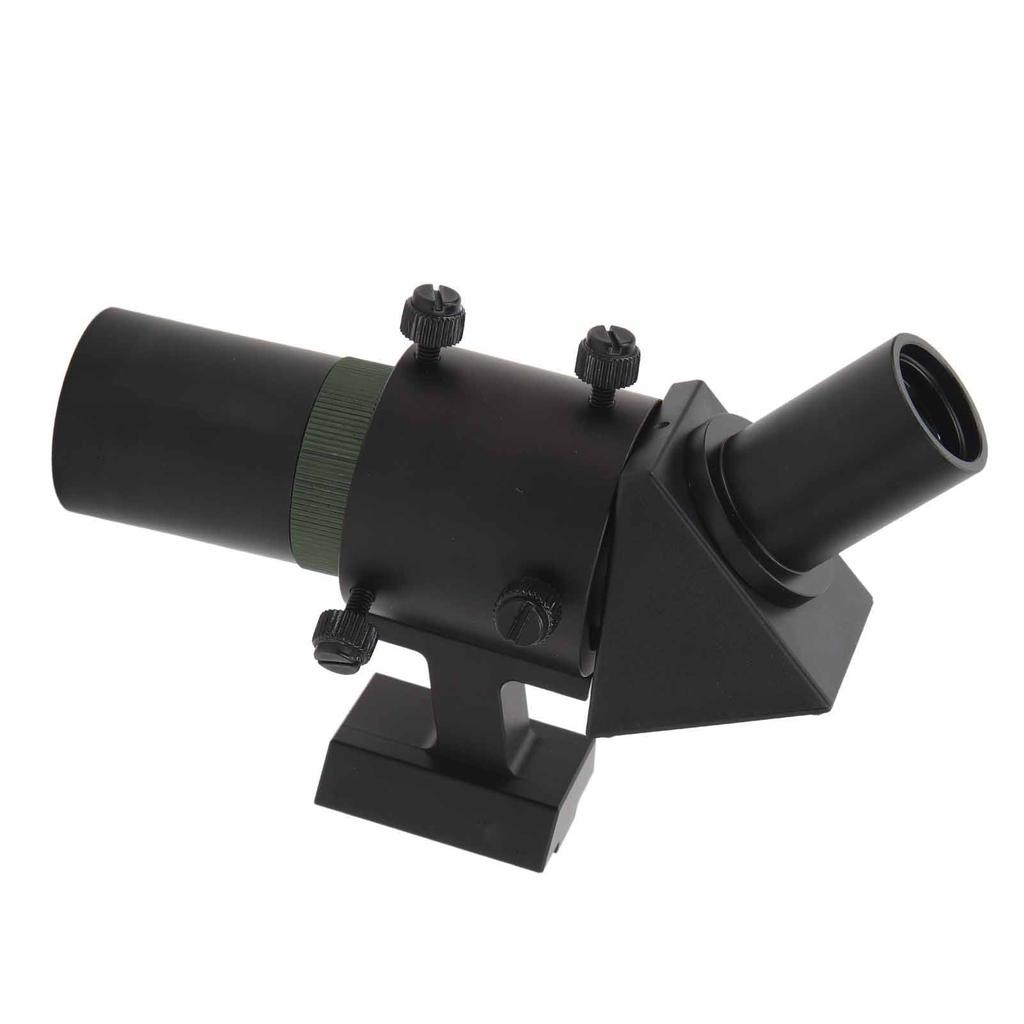 6X30 Finder Scope 45 Degree Full Image FMC HD Multilayer Coating Metal Finderscope with Fixed Bracket for Astronomical