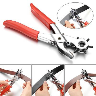 Strap Punching Hole Sewing Machine Leather Hole Punch Plier Eyelet Puncher Leathercraft Belt Plier