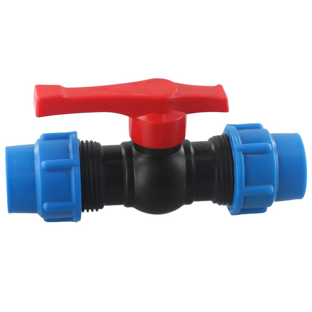 PE Pipe Ball Valve Fitting with External Thread Interchangeable Handle High Pressure Resistance 20mm/25mm/32mm