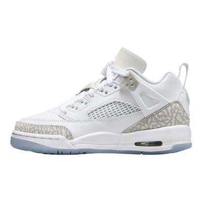 Air Spizike Low GS Weiß Neutralgrau Kaum Blau Kinder Sneaker Metallisch-Silber FQ3950-103