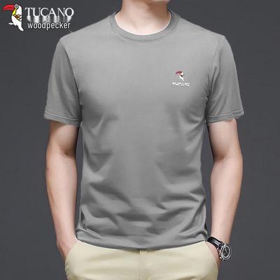 Camiseta Masculina de Algodão Puro com Manga Curta