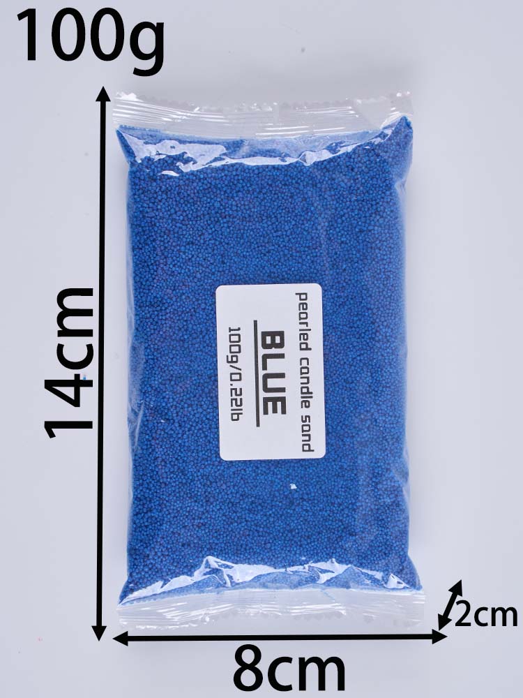100G Sabbia Colorata Cera Ghiaccio Fiorito Cera Fai da Te Candele Profumate Materiali per la Realizzazione Colori Cera Fiocco di Neve Cera Perla Materiali per Pittura con Sabbia