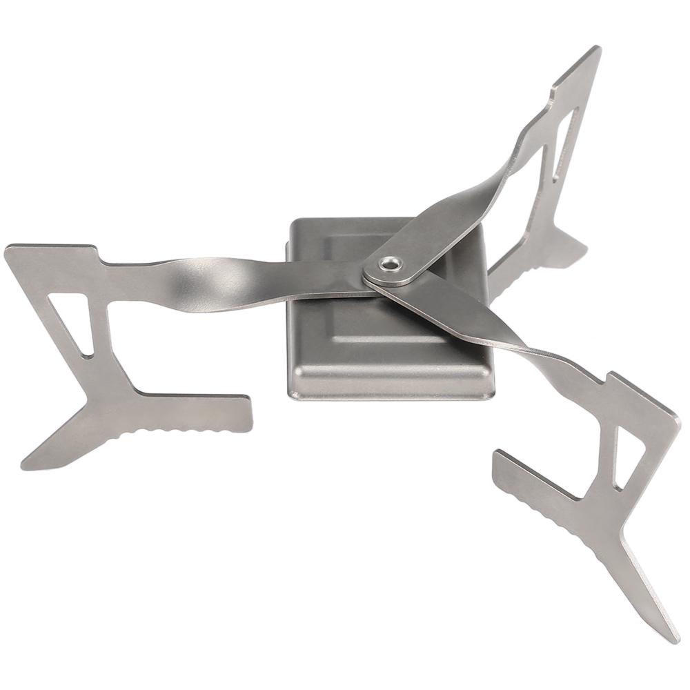 Lixada Aragaz de camping pliabil ultralejer din titan pentru alcool solidificat 14g