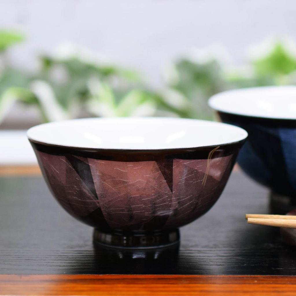 Waza no Kura Paar Reisschalen Stilvolles japanisches Kutani Reis Silber Hergestellt in Perfektes Geschenk zum 88. Geburtstag - Geschirr, Ware, Paar Schalen, Glasur