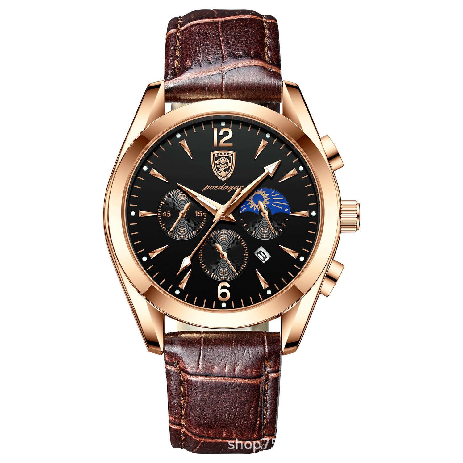 

Новые роскошные мужские часы высшего бренда, водонепроницаемые светящиеся мужские кварцевые часы